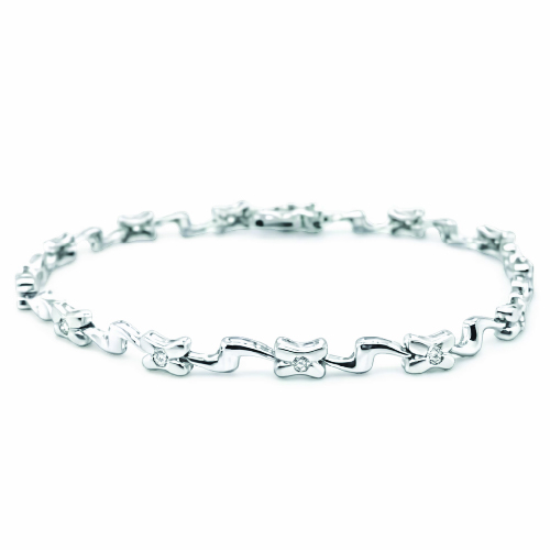 18K White Gold Diamond Bracelet