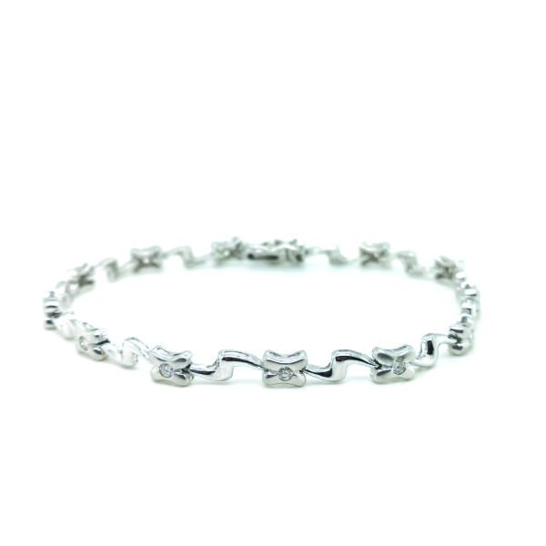 18K White Gold Diamond Bracelet