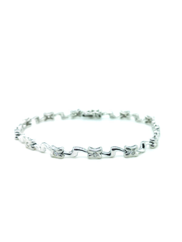 18K White Gold Diamond Bracelet