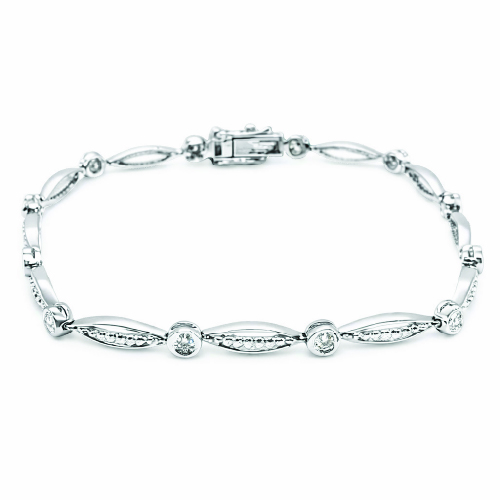 18K White Gold Diamond Bracelet