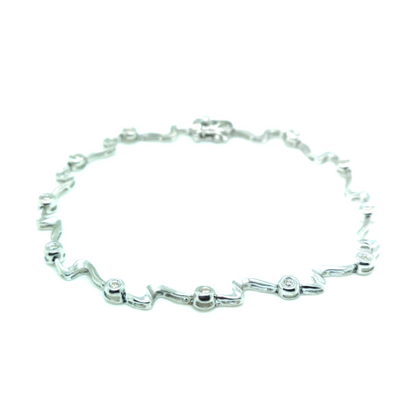 18K White Gold Diamond Bracelet