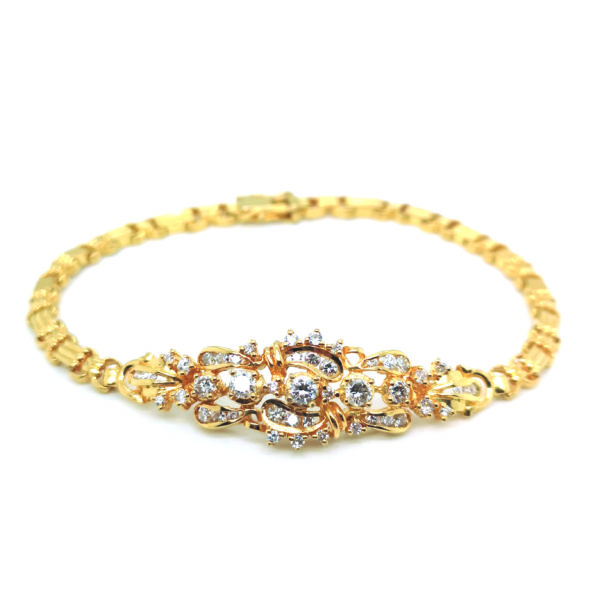 18K Yellow Gold Diamond Bracelet