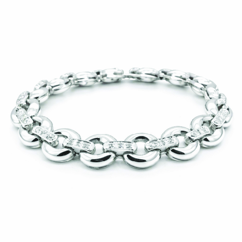 18K White Gold Diamond Bracelet