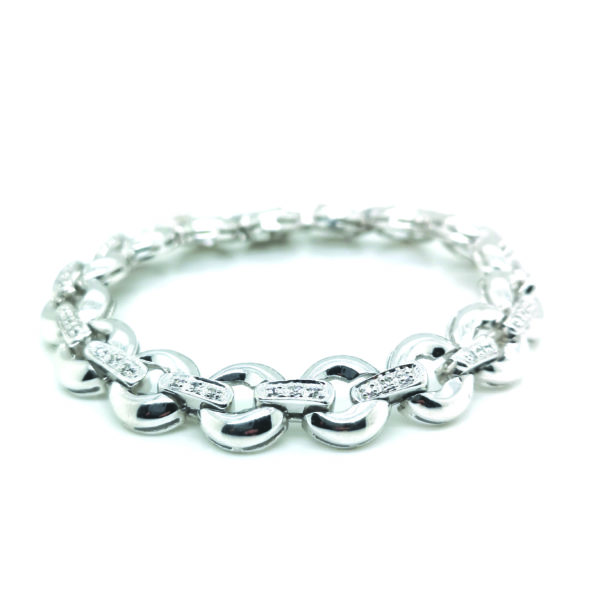 18K White Gold Diamond Bracelet