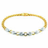 20K Yellow/White Gold Diamond Bracelet