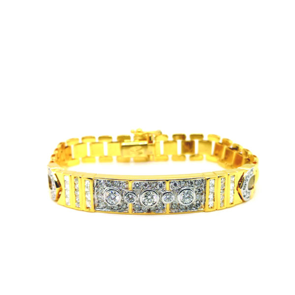 18K Yellow Gold Diamond Bracelet