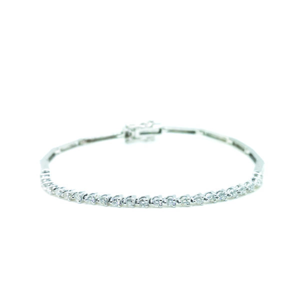 18K White Gold Diamond Bracelet