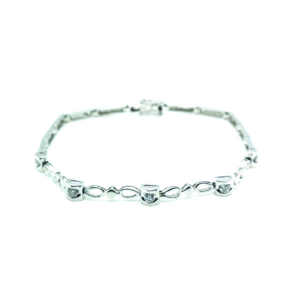 18K White Gold Diamond Bracelet