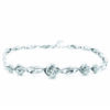 14K White Gold Diamond Bracelet
