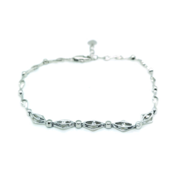 18K White Gold Diamond Bracelet