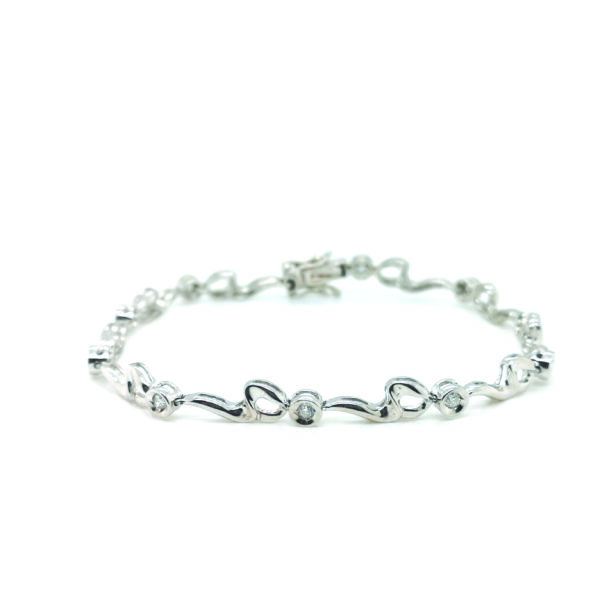 18K White Gold Diamond Bracelet