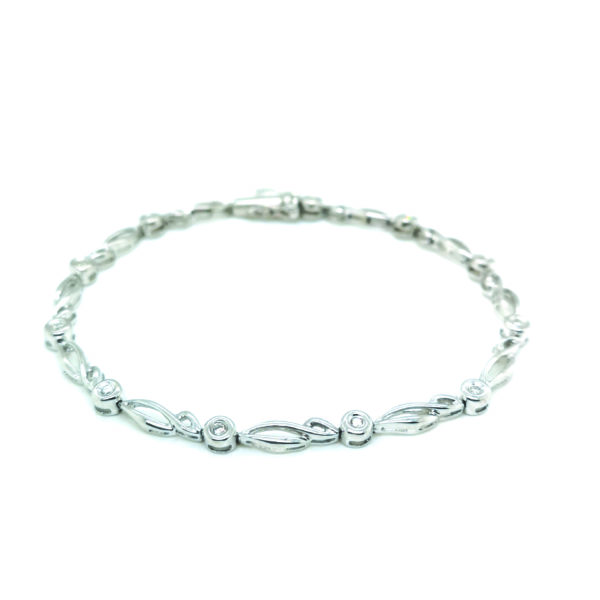 18K White Gold Diamond Bracelet