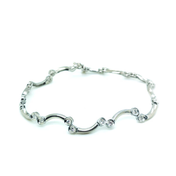 18K White Gold Diamond Bracelet