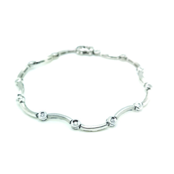 18K White Gold Diamond Bracelet