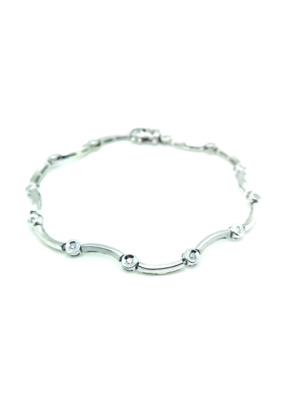 18K White Gold Diamond Bracelet