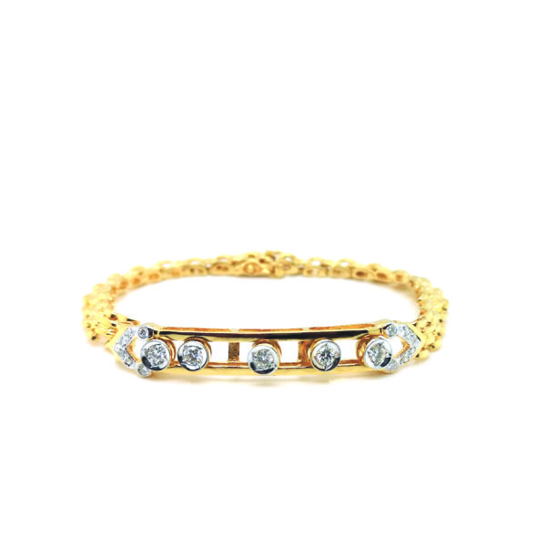20K Yellow Gold Diamond Bracelet