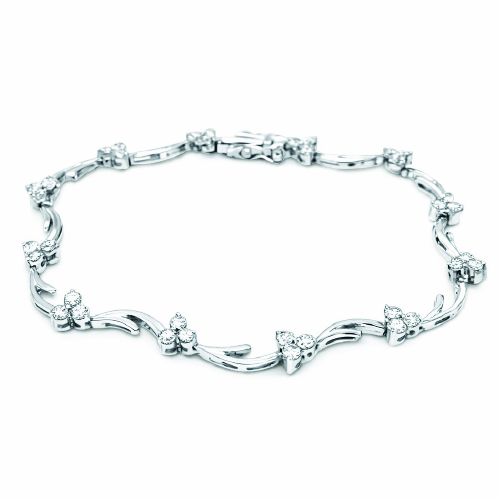 18K White Gold Diamond Bracelet