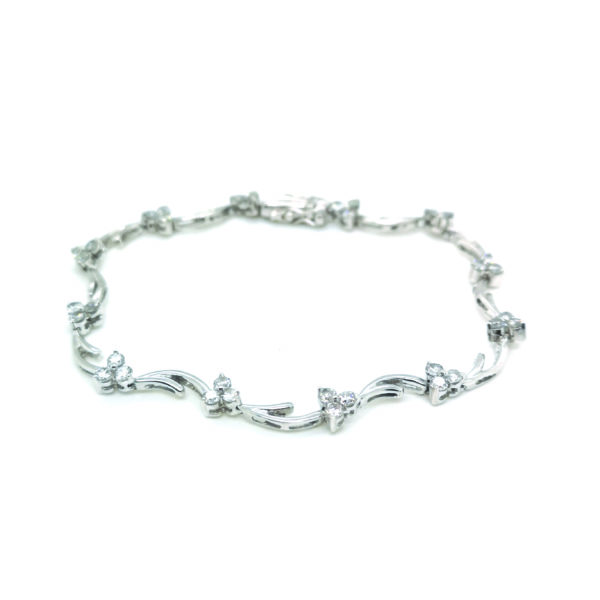 18K White Gold Diamond Bracelet