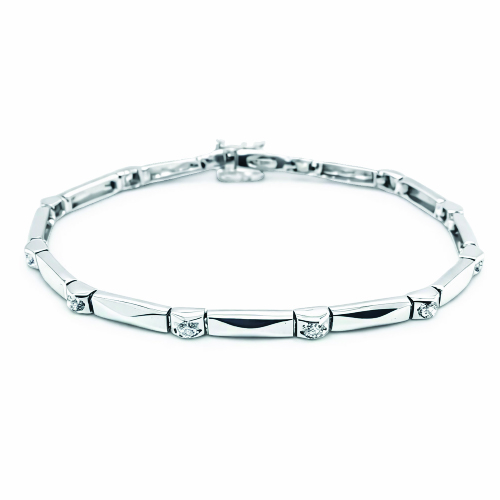18K White Gold Diamond Bracelet