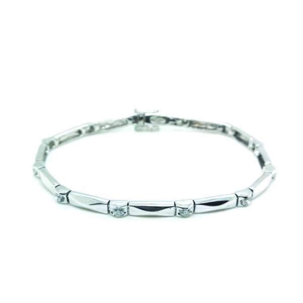 18K White Gold Diamond Bracelet