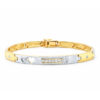 20K Yellow/White Gold Diamond Bracelet