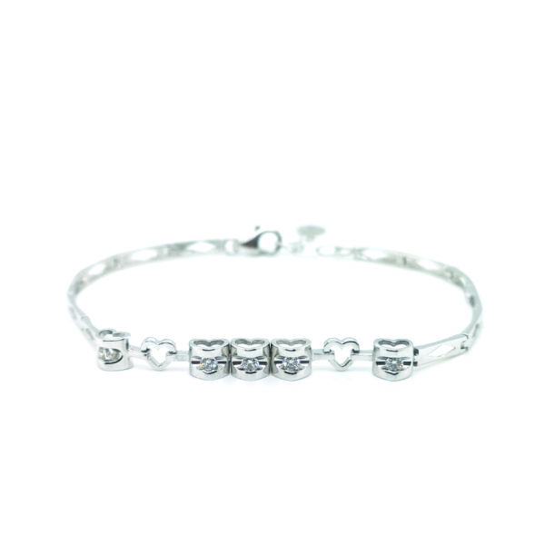 18K White Gold Diamond Bracelet