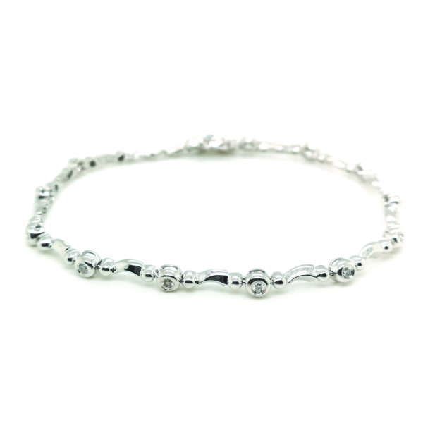 18K White Gold Diamond Bracelet