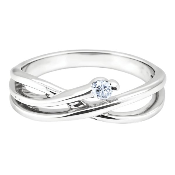 18K White Gold Diamond Ring