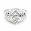 18K White Gold Diamond Ring