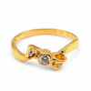 20K Yellow Gold Diamond Ring