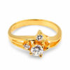 20K Yellow Gold Diamond Ring