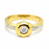 18K Yellow Gold Diamond Ring