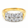 20K Yellow Gold Diamond Ring