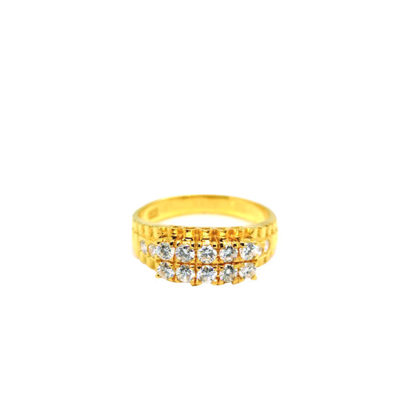 18K Yellow Gold Diamond Ring