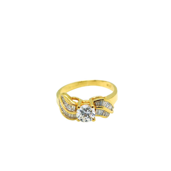 20K Yellow Gold Diamond Ring