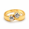 18K Yellow Gold Diamond Ring