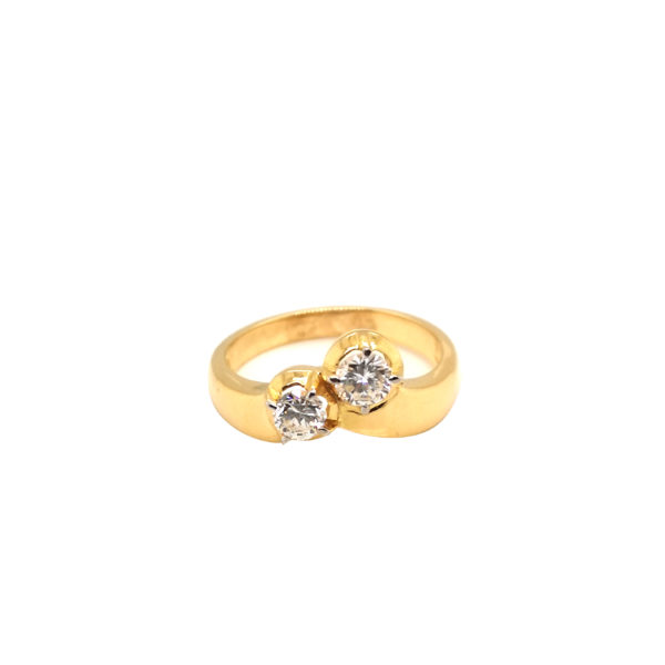 18K Yellow Gold Diamond Ring