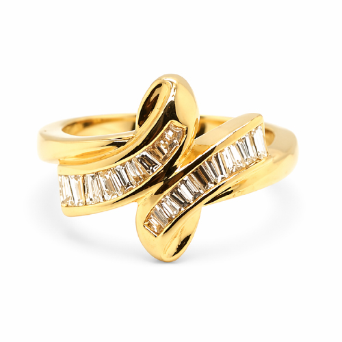 18K Yellow Gold Diamond Ring