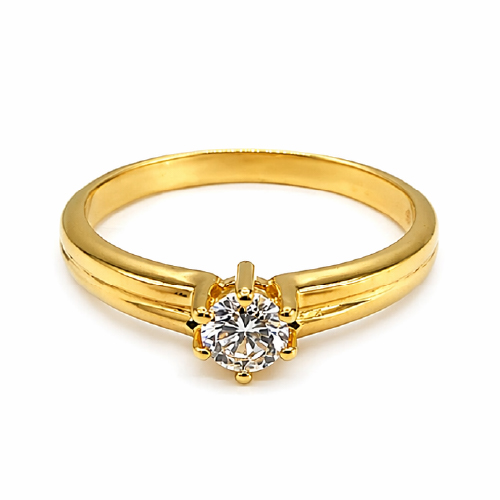 18K Yellow Gold Diamond Ring