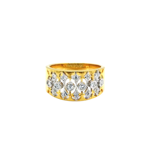 18K Yellow Gold Diamond Ring