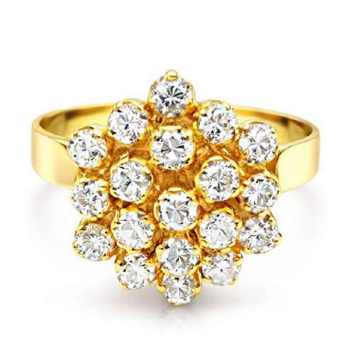 18K Yellow Gold Diamond Ring