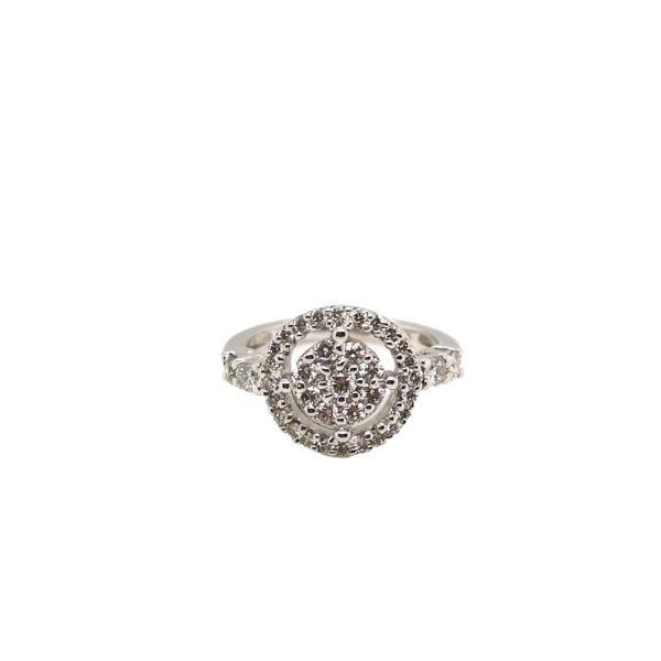 18K White Gold Diamond Ring