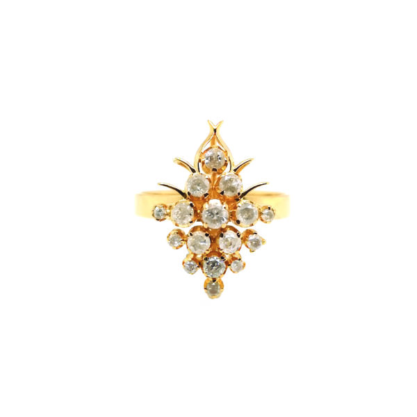 18K Yellow Gold Diamond Ring