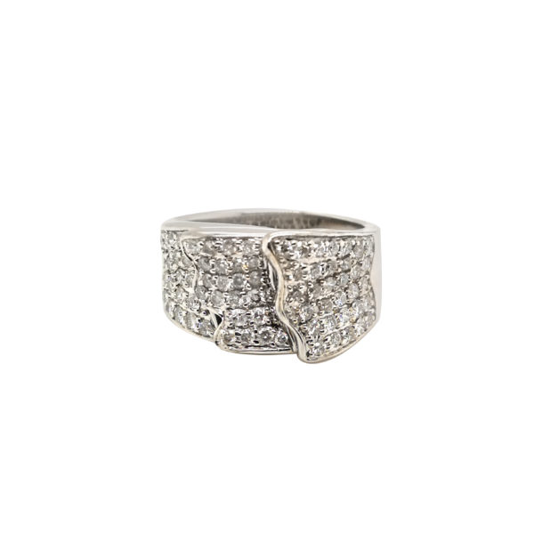 18K White Gold Diamond Ring