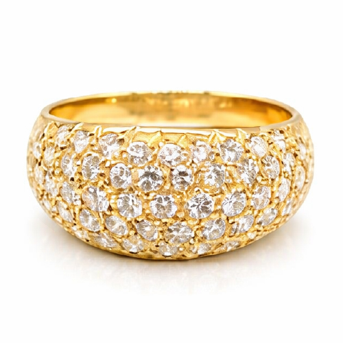 20K Yellow Gold Diamond Ring