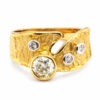 18K Yellow Gold Diamond Ring