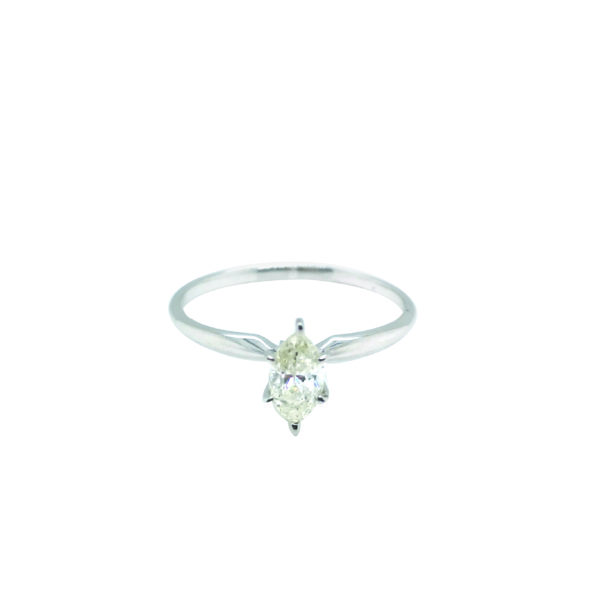 14K White Gold Diamond Ring