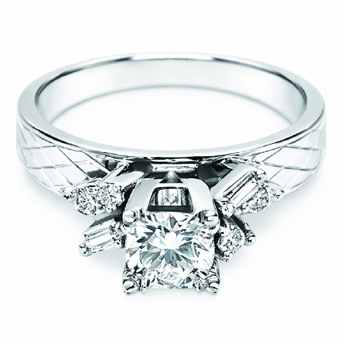 14K White Gold Diamond Ring