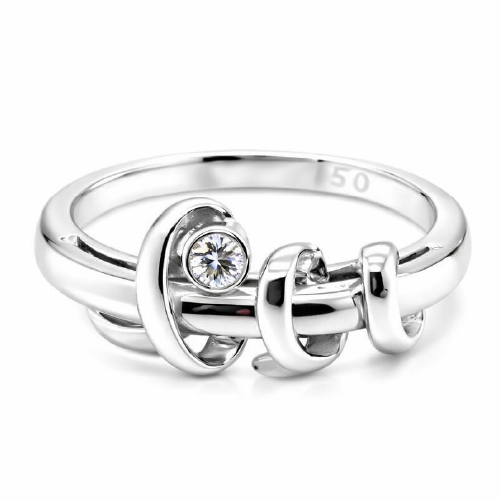 18K White Gold Diamond Ring