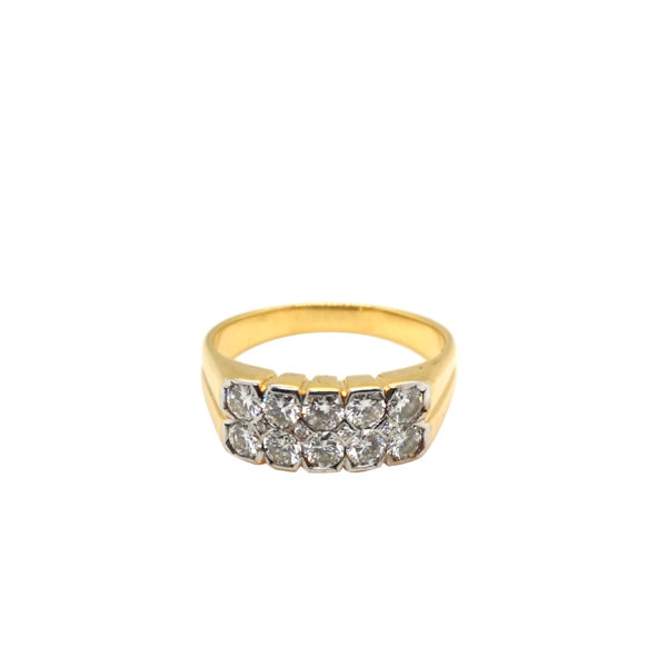 18K Yellow Gold Diamond Ring